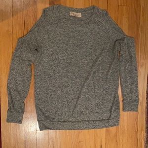 Philosophy cold shoulder sweater